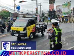 Pastikan Ketertiban dan Kelancaran Arus Lalulintas, Personil Lantas Lakukan Gatur Pagi di Ktl 1 Subagan