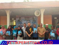Direktur Utama PT Green Palma Riau Jaya Pebriyan Winaldi, Bagikan 100 Paket Sembako dan 100 Karung Beras ” Bentuk Peduli Masyarakat Kampar