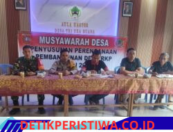 Bhabinkamtibmas Desa Tri Eka Buana Hadiri dan Kawal, Musdes Penyusunan Rencana Kerja Pemerintah (RKP) Desa Tahun 2027 di Aula Kantor Desa Tri Eka Buana