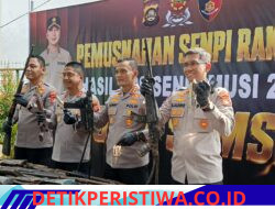 Ops Senpi Musi 2026 Berhasil,Polda Sumsel Ungkap 32 Kasus dan Musnahkan 397 Senjata Api