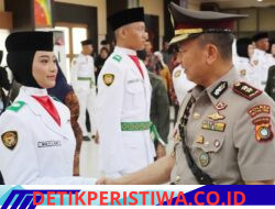 Kapolres Belitung Timur Hadiri Pengukuhan Paskibraka Belitung Timur 2026 di Auditorium MZ