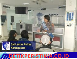 Berikan Layanan Prima kepada Masyarakat, Satpas Polres Karangasem Berikan Layanan dengan Santun Senyum, Sapa, Salam