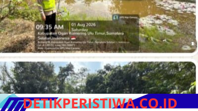 Antisipasi Karhutla, Polsek Belitang III Cek Embung Air