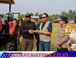 Perkuat Sinergi dan Dukung Ketahan Pangan Nasional, Kapolres Jembrana Hadiri Penyerahan Bantuan Alsintan Kementan RI