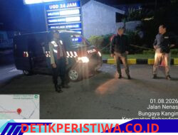 Cegah Aksi Kejahatan pada Malam Hari, Polsek Bebandem Intensifkan Patroli Barcode di Sejumlah Objek Vital dan Pemukiman Penduduk 