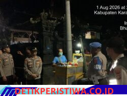 Antisipasi Gangguan Kamtibmas di Akhir Pekan, Polsek Bebandem Gelar Patroli Skala Besar dan Pengamanan di Wilayah Hukumnya 