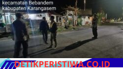 Cegah Tindak Kejahatan Jalanan dan Laka Lantas, Polsek Bebandem Gelar Blue Light Patrol di Jalur Rawan