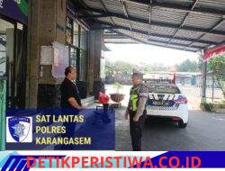 Melalui Kegiatan Rutin Yang Ditingkatkan, Satlantas Polres Karangasem Laksanakan Patroli Sasar Areal Pertokoan