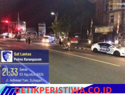 Tekan Angka Lakalantas, Unit Turjagwali Satlantas Polres Karangasem Intensifkan Patroli Barcode dan Blue Light