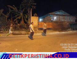 Cegah Aksi Kriminalitas Pada Malam Hari, Polsek Selat Perkuat Patroli Malam Melalui Giat Blue Light Patrol  