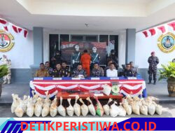 Penyelundupan Pasir Timah Ilegal Digagalkan, TNI AL Selamatkan Potensi Kerugian Rp1,33 Miliar