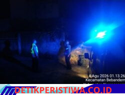 Antisipasi Aksi Kejahatan Dini Hari, Polsek Bebandem Gelar Blue Light Patrol di Jalur Rawan dan Pemukiman Penduduk 