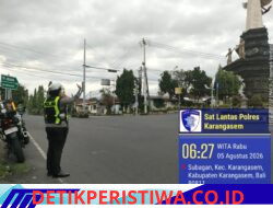 Ciptakan Kelancaran Arus Lalu Lintas Personil Lantas Rutin Lakukan Gatur Lalin di Ktl 2