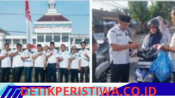 PLH Sekda Labuhanbatu Pimpin Pembagian Bendera Merah Putih, Ajak Masyarakat Semarakkan HUT ke-81 RIk