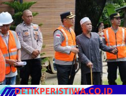 Kapolres Langsa Tinjau Bantuan Renovasi Sumur Bor Di 40 Titik Dalam Wilayah Kota Langsa