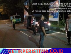 Ciptakan Rasa Aman Pada Malam Hari, Polsek Bebandem Gelar Blue Light Patrol di Wilayah Hukumnya