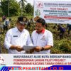 Masyarakat Alue Kuta Bersiap Bangkit, Pembersihan Lahan Pilot Project Penanaman Kacang Tanah Dimulai Sabtu