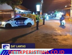 Melalui Giat Blue Light Patrol dan Barcode, Unit Turjagwali Pantau Jalan Kesatrian, Diponogoro dan Kartini 