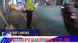 Unit Turjagwali Satlantas Polres Karangasem Terjunkan Personilnya, Laksanakan Patroli Barcode dan Blue Light Patrol 