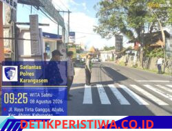 Pastikan Kawasan Wisata Kondusif, Sat Lantas Berikan Pengamanan di Obyek Wisata Tirtagangga