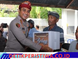 Melalui Program Sabuk Kamtibmas,  Kapolres Karangasem Salurkan Bantuan Sembako kepada Warga Kurang Mampu 