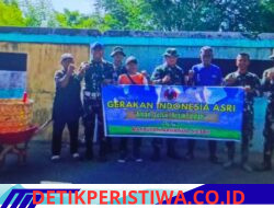 Sambut HUT ke-81 RI, Geuchik Bangka Jaya dan Yonarhanud 5/Csby Gelar Gotong Royong dalam Gerakan Indonesia Asri