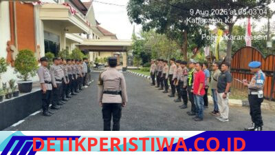 Jelang Pergantian Tugas Piket Jaga di Mako, Sat Lantas Polres Karangasem Ikuti Apel Serah Terima Tugas Jaga