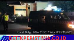 Jaga Kondusivitas Wilayah di Malam Hari, Personel Polsek Bebandem Intensifkan Giat Blue Light Patrol