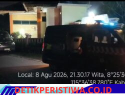Jaga Kondusivitas Wilayah di Malam Hari, Personel Polsek Bebandem Intensifkan Giat Blue Light Patrol