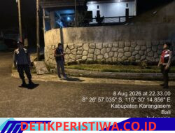 Jaga Situasi Kamtibmas  di Simpang Tiga Wates Tengah Agar Tetap Kondusif, Polsek Selat Tingkatkan Blue Light Patrol