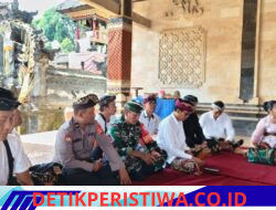 Polsek Sidemen Hadiri Undangan Upacara Rsi Gana Mendem Pedagingan, di Desa Talibeng
