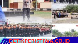 Apel Senen Kapolres Belitung Timur Bersama Perseonel BKO Sat.Brimob dan Dit.Samapta Polda .
