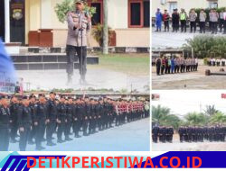 Apel Senen Kapolres Belitung Timur Bersama Perseonel BKO Sat.Brimob dan Dit.Samapta Polda .