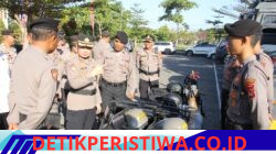 Pastikan Personel Siap Hadapi Situasi Kontinjensi, Kapolres Jembrana Cek Kesiapan Almatsus dan Simulasi Taktis Dalmas