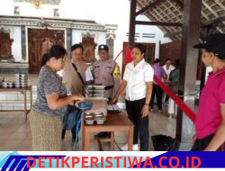 Pastikan Berjalan Lancar, Bhabinkamtibmas Desa Pesaban Kawal Pendistribusian Makanan Bergizi Gratis