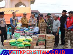 Polres Aceh Tengah Salurkan Bantuan Sosial dan Bakti Kesehatan Pada Warga Korban Kebakaran di Jagong Jeget