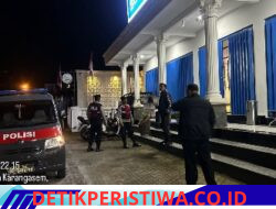 Cegah Gangguan Kamtibmas Polsek Rendang Tingkatkan Giat Blue Light Patrol 