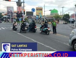 Pastikan Ketertiban dan Kelancaran Arus Lalulintas, Personil Lantas Rutin Lakukan Gatur Pagi di Ktl 1 Subagan