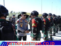 Wakapolda Bali Hadiri Upacara Pemberangkatan Satgas Pamtas RI-PNG Mobile Yonif 900/SBW ke Papua
