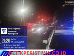 Tekan Angka Pelanggaran Lalulintas, Unit Turjagwali Sisir Jalan A.Yani Melalui Giat Patroli Hunting System dan Blue Light Patrol