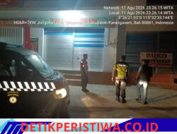 Cegah Aksi Kejahatan Malam Hari, Polsek Bebandem Gelar Patroli KRYD Barcode Sasar Objek Vital hingga Pemukiman Penduduk 