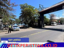 Cegah Truk Parkir Sembarangan, Satlantas Polres Karangasem Lakukan Gatur  Lalin di Sepanjang Jalur Obyek Wisata Candidasa