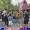 Bentuk Perhatian kepada Warga Manistutu yang Terdampak Musim Kemarau, Polres Jembrana Distribusikan Bantuan 12 Ribu Liter Air Bersih