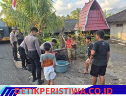 Bentuk Perhatian kepada Warga Manistutu yang Terdampak Musim Kemarau, Polres Jembrana Distribusikan Bantuan 12 Ribu Liter Air Bersih