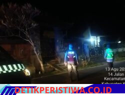 Cegah Tindak Kejahatan Dini Hari, Polsek Bebandem Gelar Blue Light Patrol Sisir Pemukiman Penduduk dan Jalur Rawan