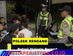 Jaga Kondusivitas Situasi Kamtibmas, Polsek Rendang Melaksanakan Patroli Dialogis 