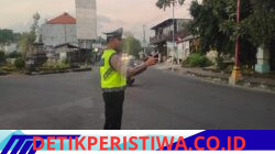 Pastikan Kelancaran Arus Lalulintas, Unit Turjawali Sat Lantas Lakukan Gatur  Lalin di Pos 3 Patung Salak Jasri