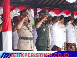 Wakapolres Karangasem Hadiri Upacara Peringatan Hari Jadi Ke-68 Provinsi Bali dan Hari Pramuka Ke-65 Tahun 2026, di Lapangan Upacara Tanah Aron, Amlapura
