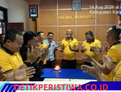 Pererat Solidaritas, Kapolsek Bebandem Gelar Syukuran Ulang Tahun Anggota dan Makan Bersama 