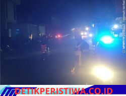 Pastikan Gerak Jalan 45 KM Berjalan Lancar dan Tekan Penggunaan Knalpot Brong, Sat Lantas Polres Karangasem Gelar Blue Light Patrol
